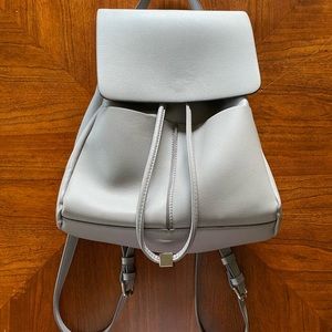 Light Grey Drawstring/Snap Closure Bag